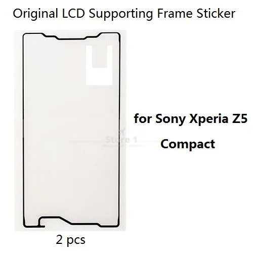 2 шт./лот Оригинальная передняя поддерживающая рамка для ЖК-дисплея Sony Xperia Z5 Compact