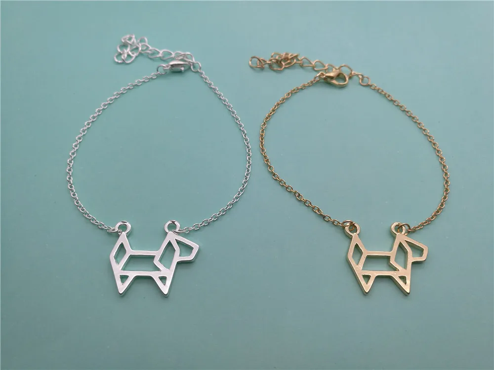 Полая маленькая собака браслет с фигуркой собаки контур щенок Прекрасный