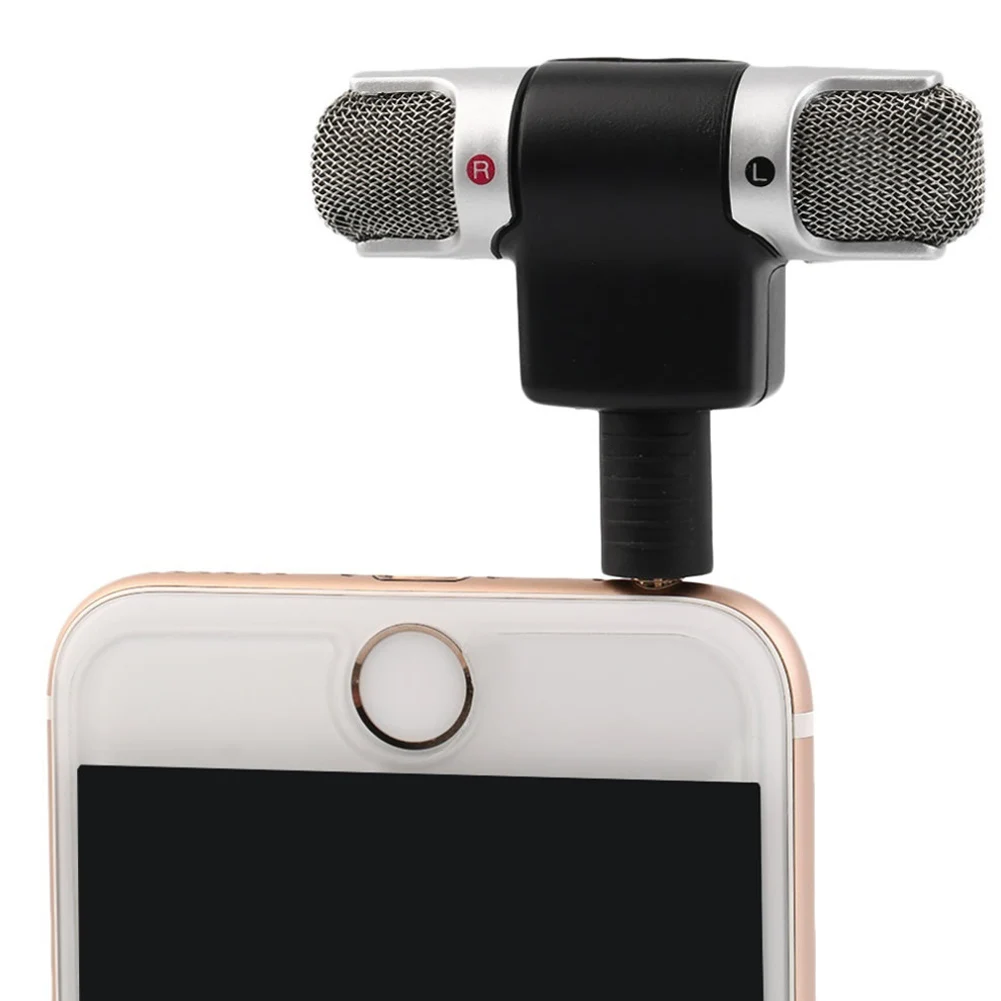 Jack Microphone Stereo Mic For Recording Mobile Phone Mini 3.5mm Studio Interview smartphone | Электроника