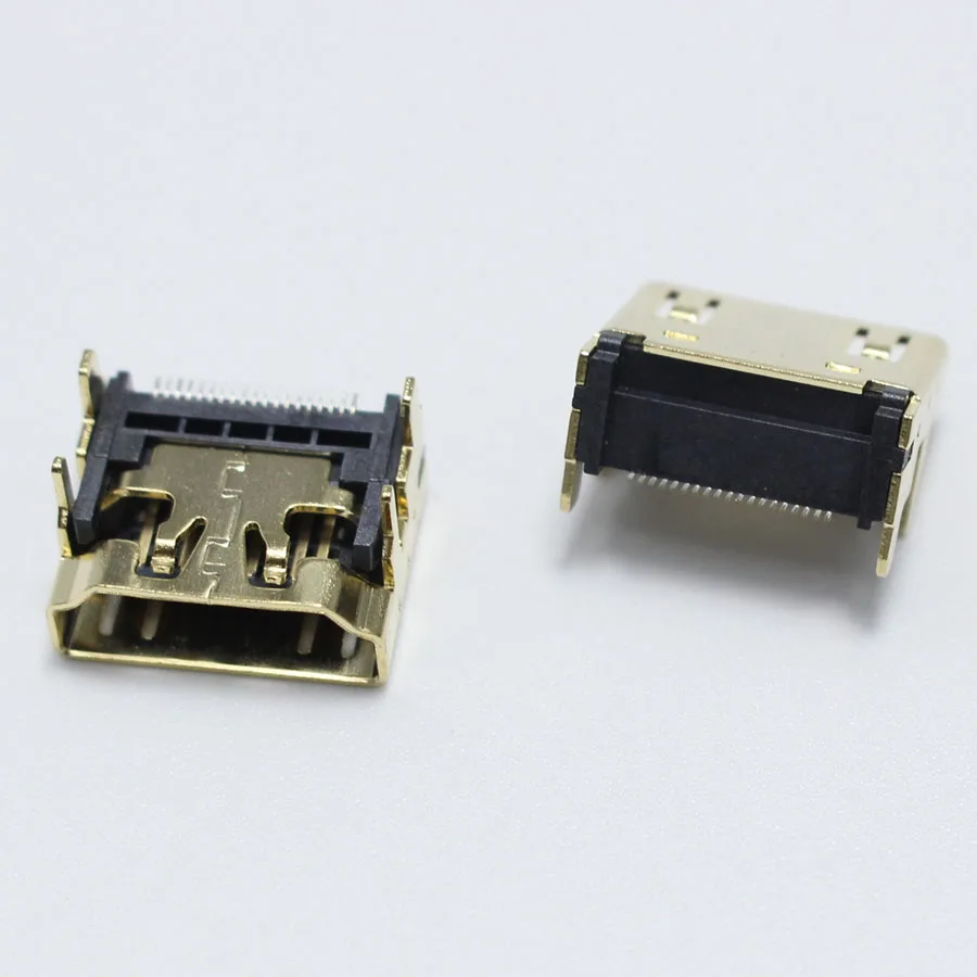 1 шт. DIY HDMI тип A штекер типа мама 19 контактов DIP разъем 4 фута золотой с покрытием|4 pin