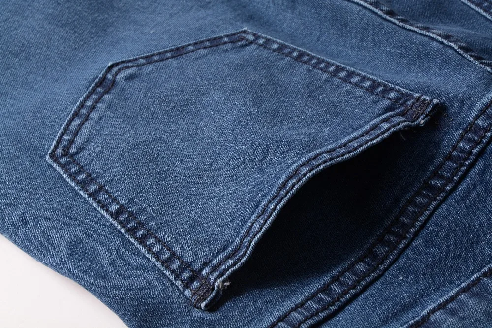 

Fashion 2020 spring autumn Casual Denim pleated Street Hip Hop nightclub dance slim Spell leather biker Zipper jeans men