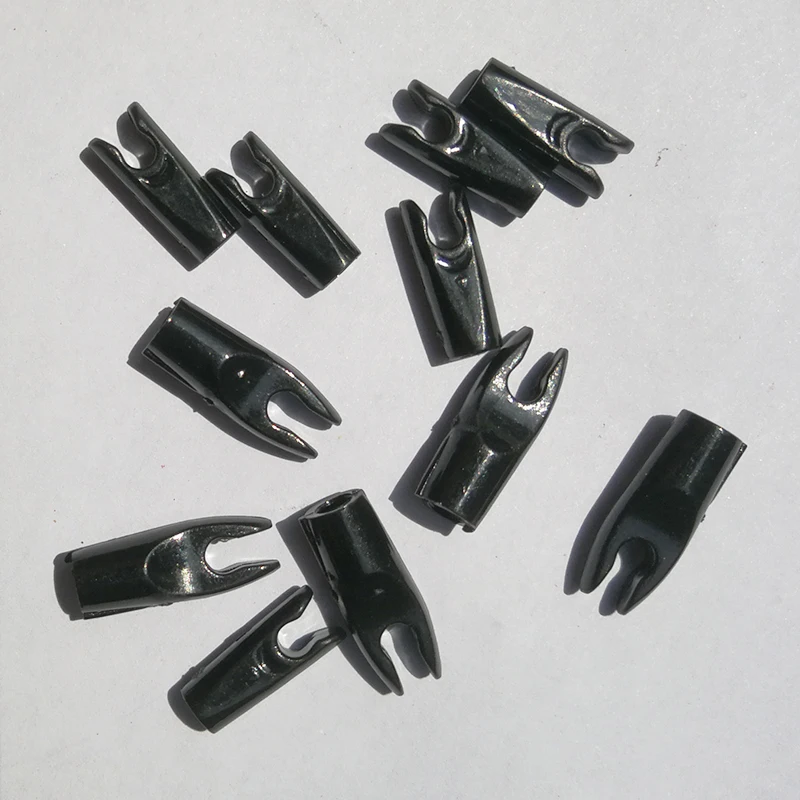 

20pcs Archery Arrow Nocks Black Yellow Pin Nock S L Arrow Tail Arrow Shaft Accessories Hunting Shooting use with Arrow Nock Pin