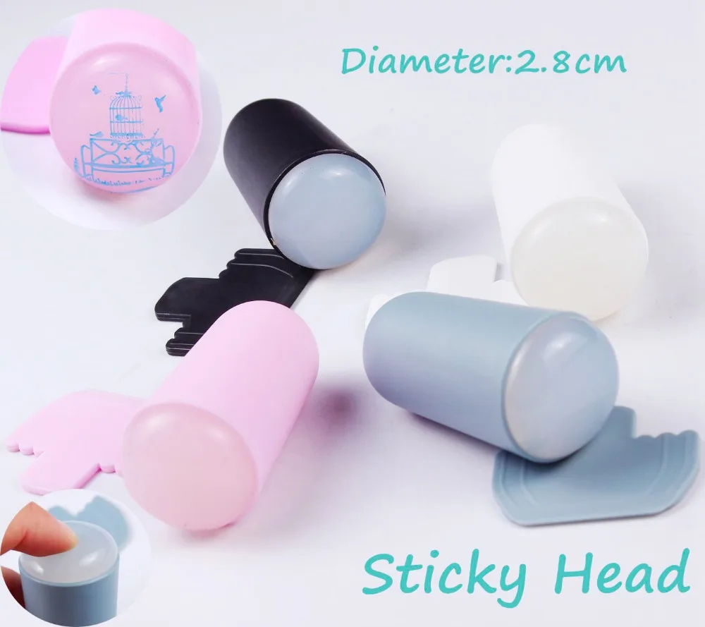 

1 шт новый дизайн ногтей изображения силиконовый стемпер + 1 шт пластиковый скребок штамповки шаблон штамп для дизайна ногтей инструменты W011