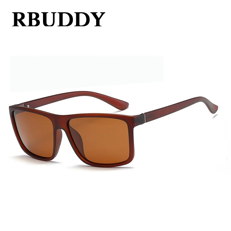RBUDDY Поляризованные солнцезащитные очки для мужчин квадрат Оттенки Вождение очки водителя очки мужские Дизайнерские солнцезащитные очки UV400 защита от УФ лучей и антибликов - Цвет линз: R7
