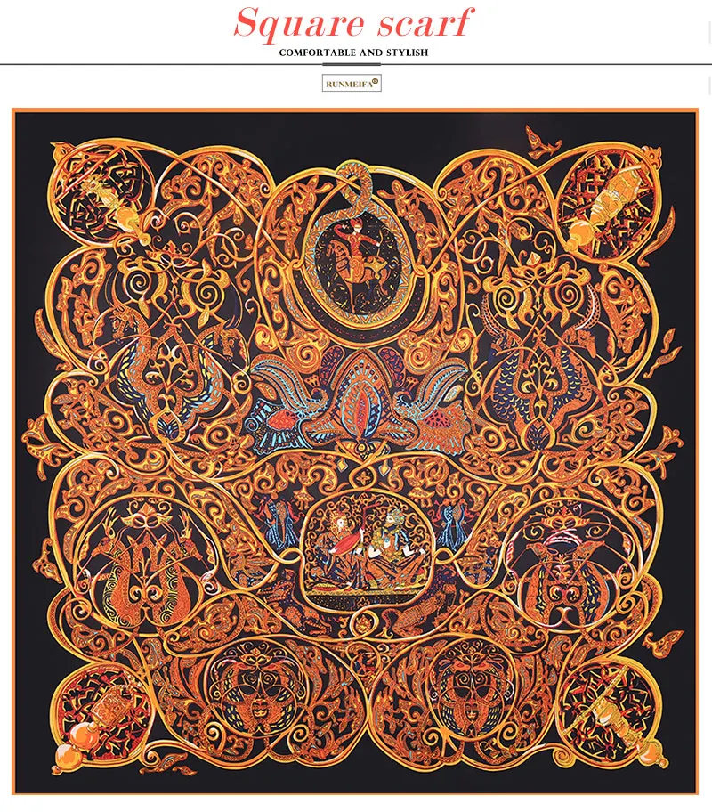 Натуральный шелковый шарф для женщин, фирменный дизайн, 130x130 см, шарфы, весна-осень, саржевый Шелковый квадратный шарф, женские шарфы, обертывания, подарки