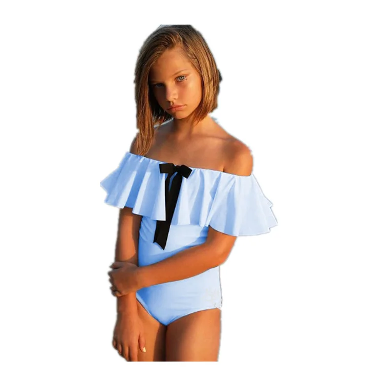 Детская одежда для девочки малышей маленьких девочек однотонная с оборками на