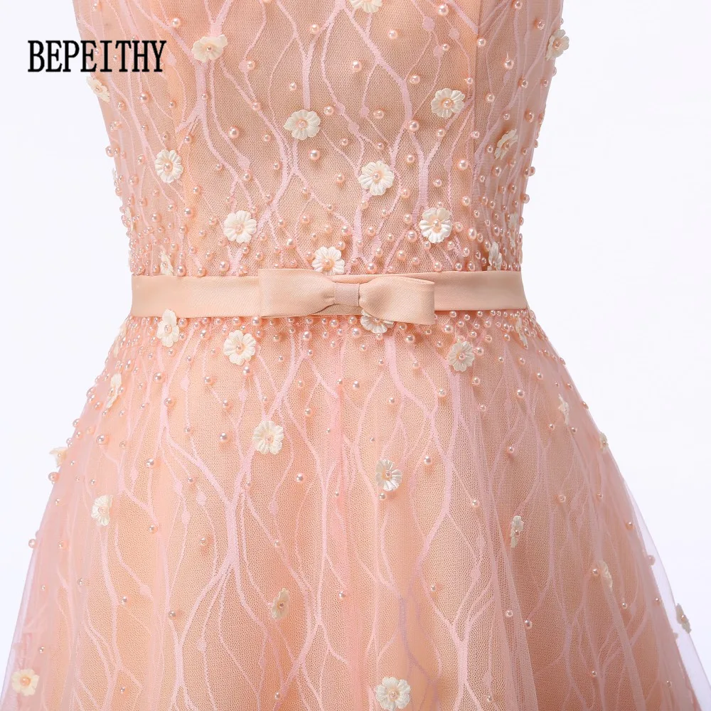 BEPEITHY/Лидер продаж; Новое поступление; халат de soiree; милое платье с открытыми плечами с аппликацией; кружевное платье с жемчугом и бусинами; Длинное Элегантное Вечернее Платье;