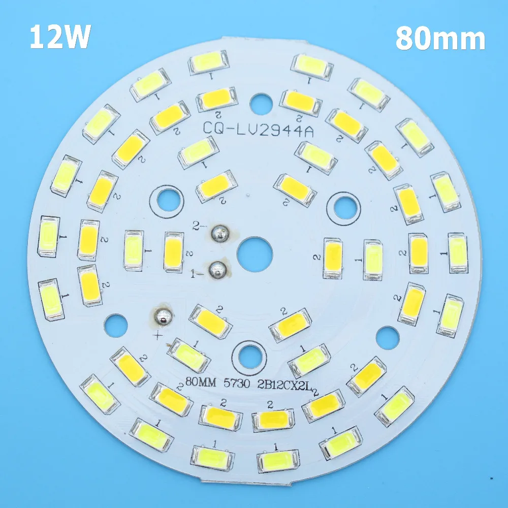 Двойной цвет температура SMD5730 светодиодный PCB 3 Вт 5 Вт 6 Вт 7 Вт 9 Вт 12 Вт 15 Вт 18 Вт белый теплый белый светодиодный светильник