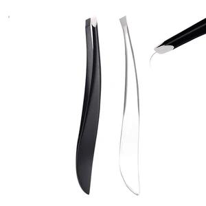 Пинцет ZtDpLsd из нержавеющей стали для наращивания, 1 шт., удаление волос на лице, бровей, белый, черный