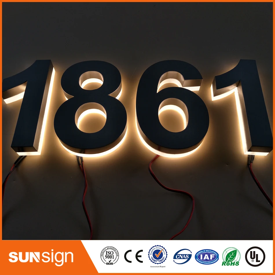 Наружная реклама H30Factory Outlet светодиодные буквы из нержавеющей стали с