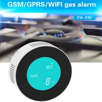 pgst new security smart app wifi control combustible gas leak detector lcd display household smart natural gas alarm sensor