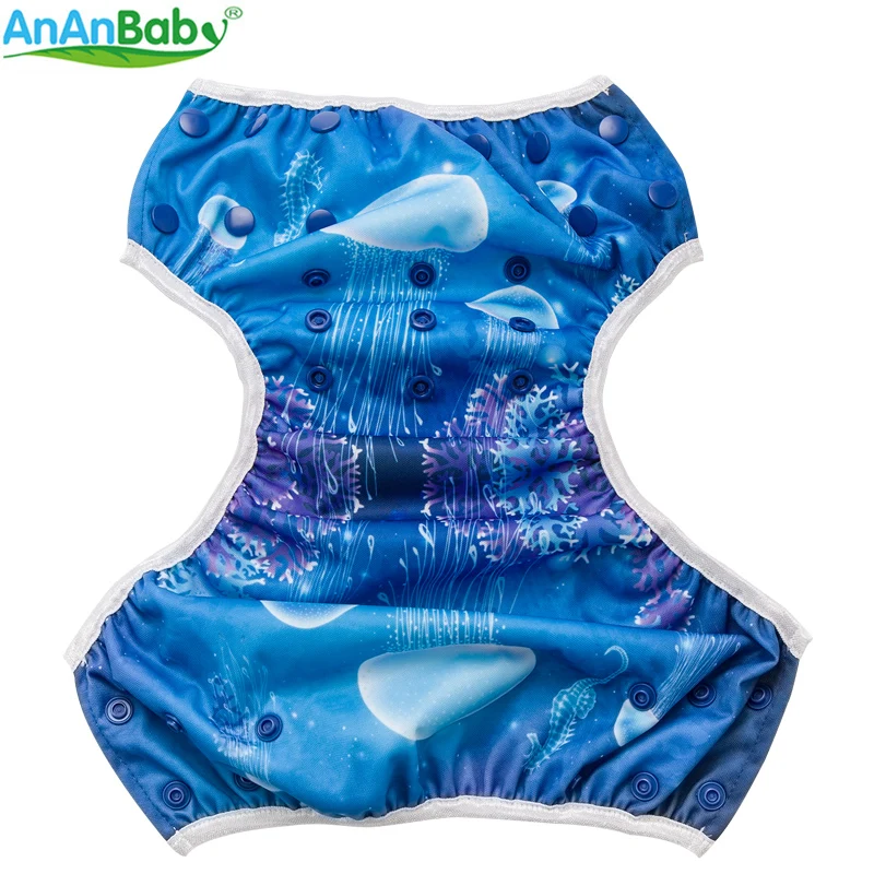 Детские Многоразовые Подгузники Ananbaby моющиеся для купания 2018 | Мать и ребенок