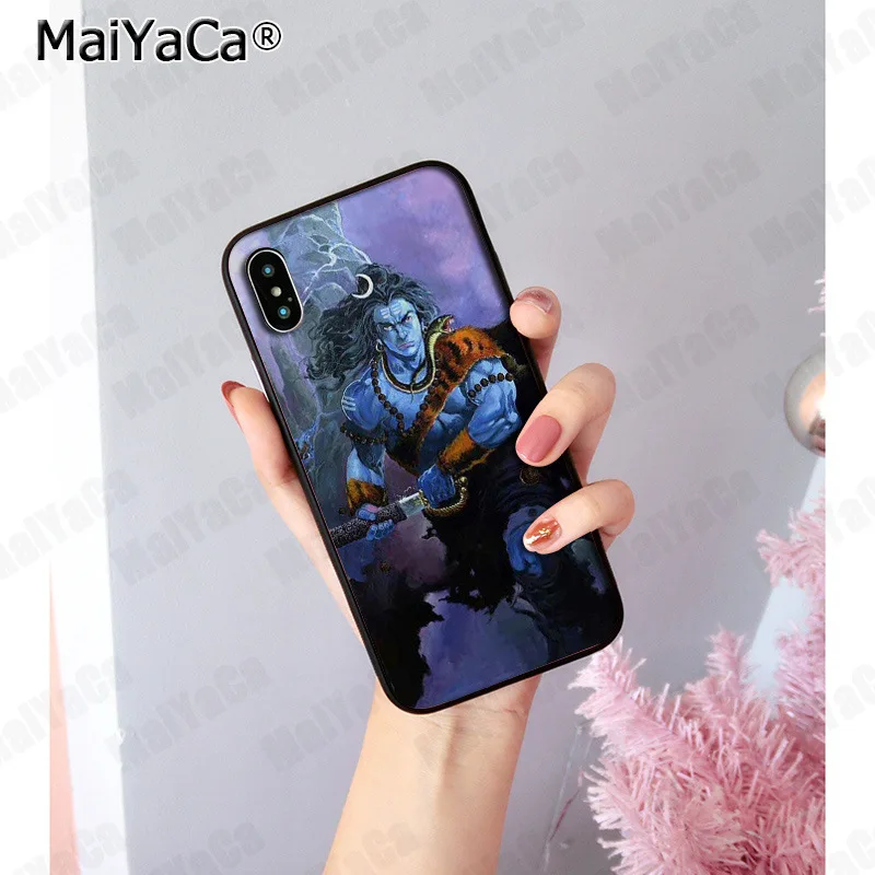 MaiYaCa Индия Mahakal Shiva DIY Роскошный Высокий протектор на конце чехол для iphone 11 pro 8 7 66S Plus 5S SE XR X XS MAX XR XS MAX