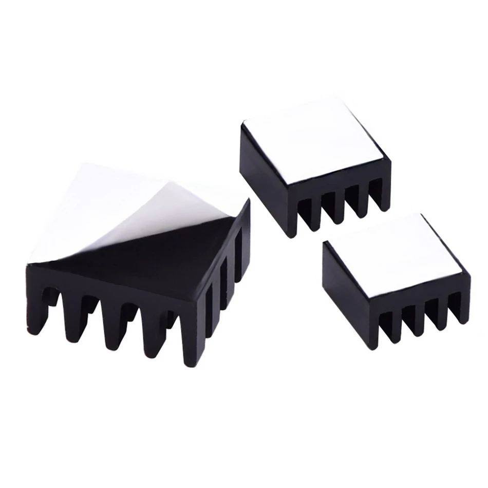 Black Aluminum Heatsink Cooler Cooling Kit for Raspberry Pi 3 2 Model B+ | Компьютеры и офис