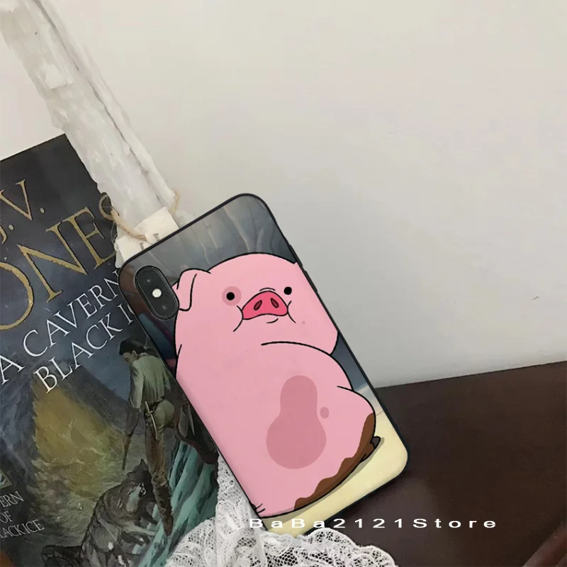 Babaite Gravity Falls Waddles super cute pig Phone Cover for iPhone8 7 6 6S Plus X Xs Xr XsMax 5 5s SE 5c Cover11 11pro 11promax