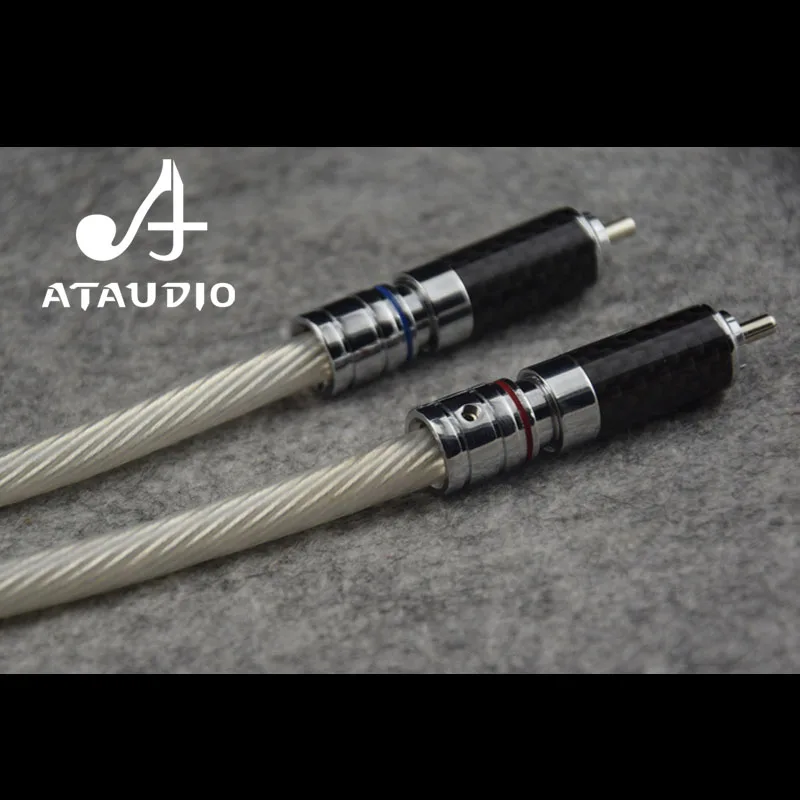 ATAUDUIO посеребренный Hifi XLR Женский к RCA Мужской кабель Высокое качество 2rca 2xlr