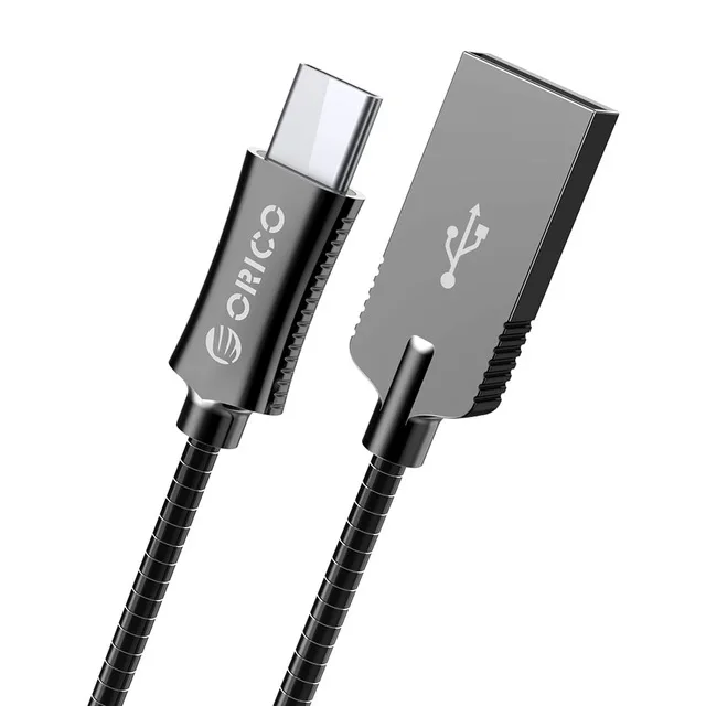 ORICO USB C type A-C кабель высокоскоростной USB кабель для синхронизации и зарядки для huawei P9 Macbook LG G5 Xiaomi Mi 5 htc 10 еще цинковый сплав - Цвет: Синий