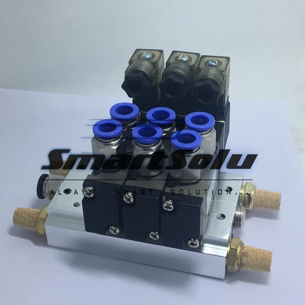 Бесплатная доставка 1/8 дюйма Порты и разъёмы 4V110-06 5 way Трехместный