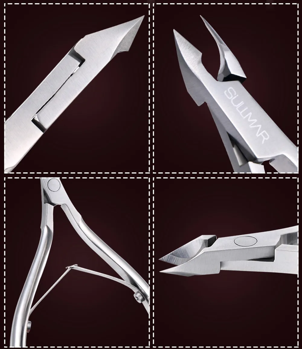 Professional Fingernail Toenail Cuticle Nipper Trimming Stainless Nail inox Clipper Cutter Scissor Plier Manicure ToolFD | Красота и