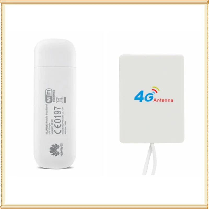 E8372 E8372h-153 150 Мбит/с LTE Wifi модем 4Gusb ключ+ 4 г усилитель Сигнала Антенна 2 м кабель двойной разъем TS9