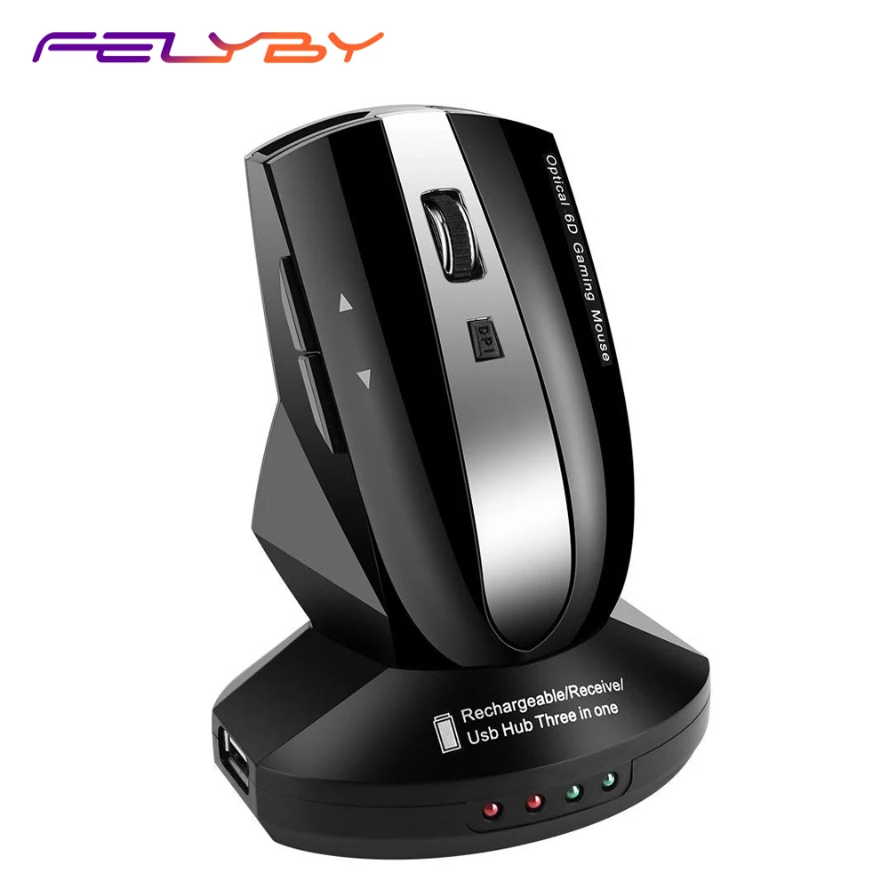 Беспроводная перезаряжаемая мышь FELYBY M011 регулируемая DPI для ПК компьютера
