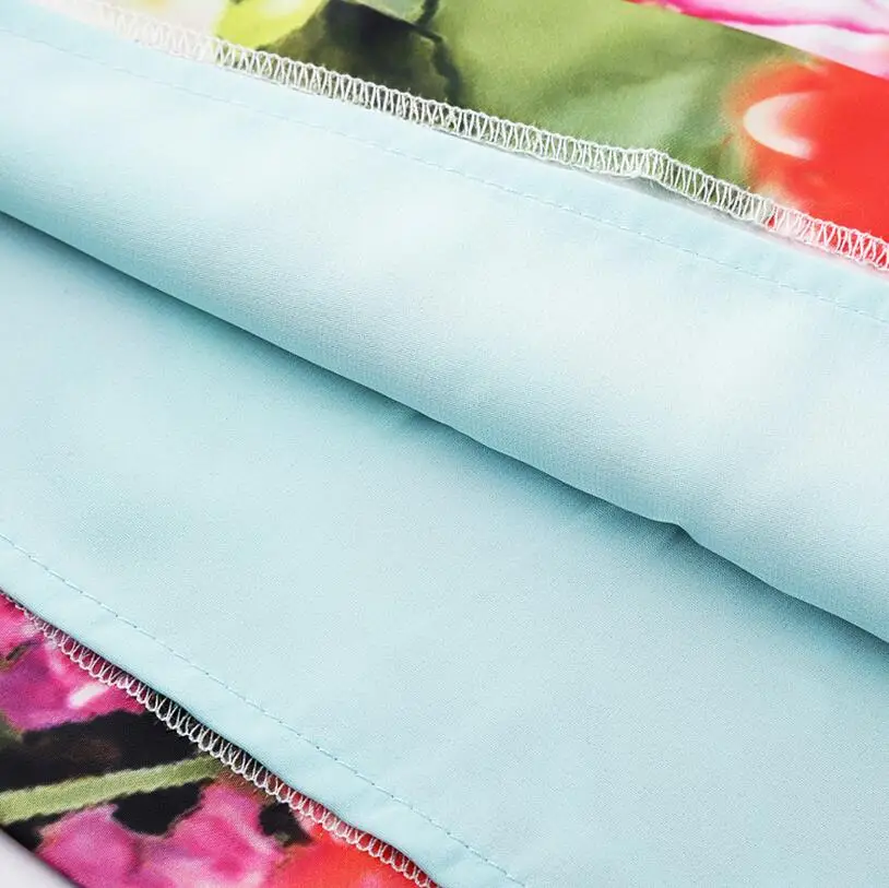 Новый осень 2017 г. летние с цветочным принтом для девочек милые повседневные