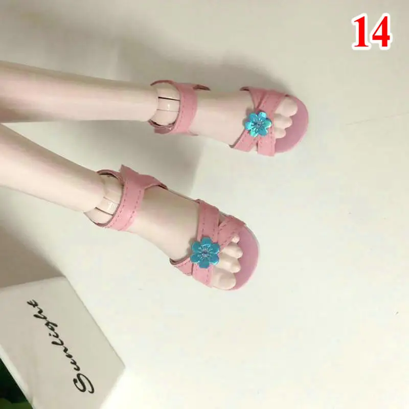 14 Кукольная обувь мини модные кожаные сандалии обувь для девочек 1/3 Bjd куклы детские игрушки Аксессуары для Bjd куклы - Цвет: 14