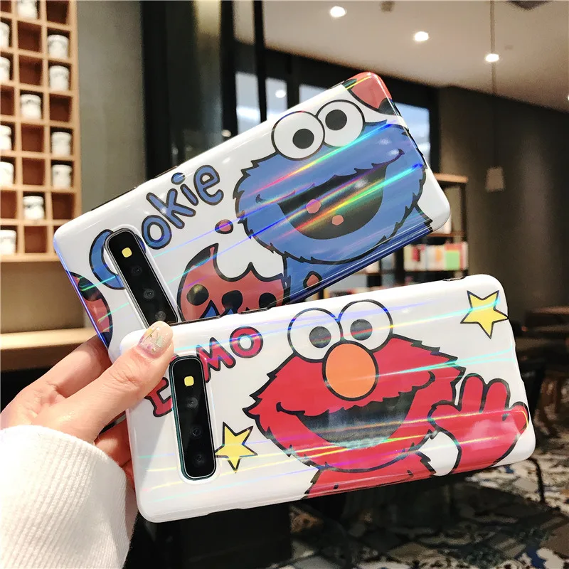 YHBBCASES милый чехол с лазерным блеском для Samsung S10 S8 S9 Plus блестящий мягкий IMD