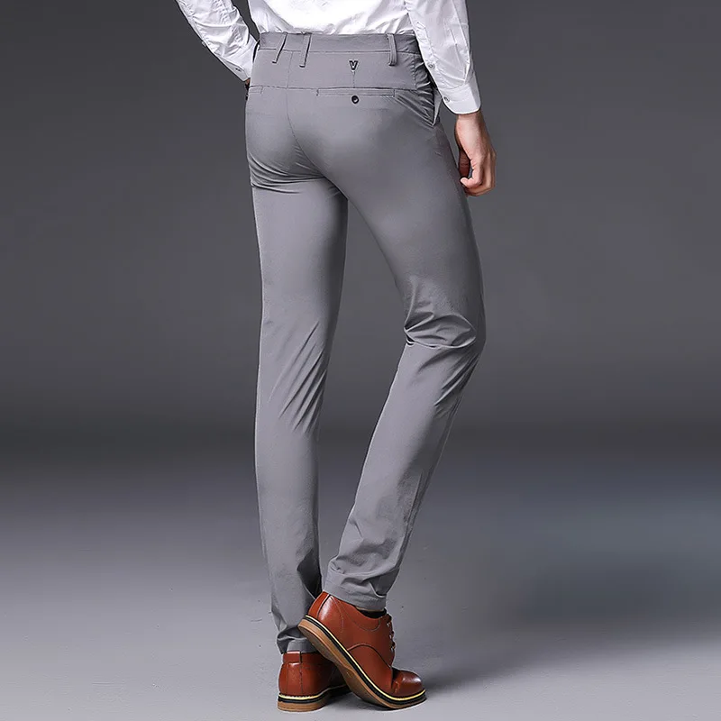 Эластичные тонкие мужские Штаны для отдыха летом 2019 корейские брюки модные