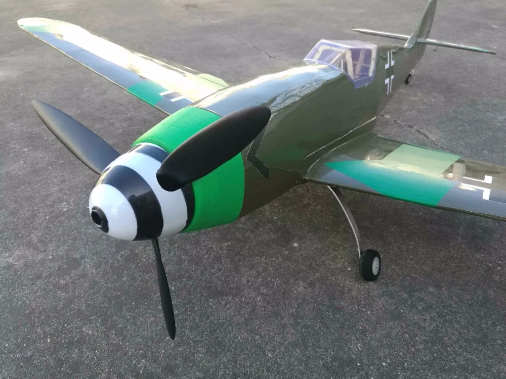 Игрушка самолет RC Набор DIY RC warbird BF109 ME-109 1400 мм размах крыльев
