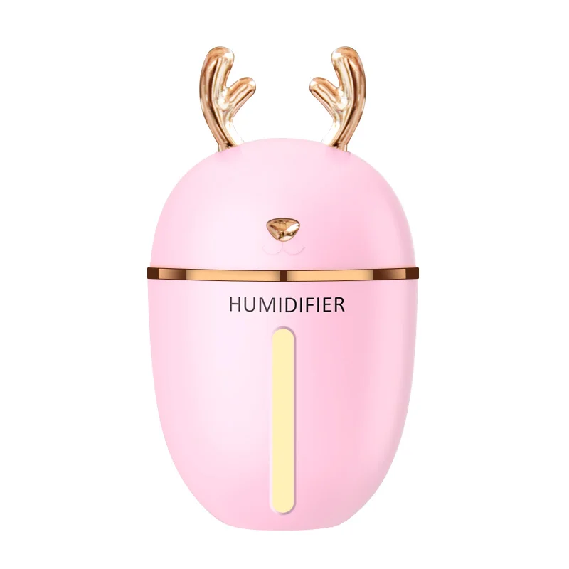 Pink 450 мл увлажнитель воздуха USB Арома эфирные масла диффузор для дома и офиса ароматерапия Humidificador Difusor с ночной лампой - Цвет: Pink