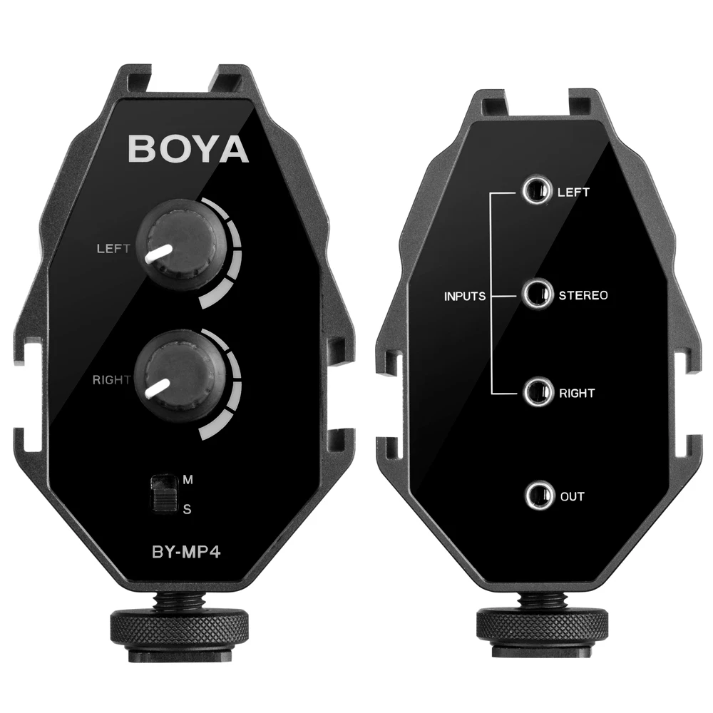 BOYA BY MP4 аудио микс адаптер 3 5 мм моно стерео режим двойное управление для