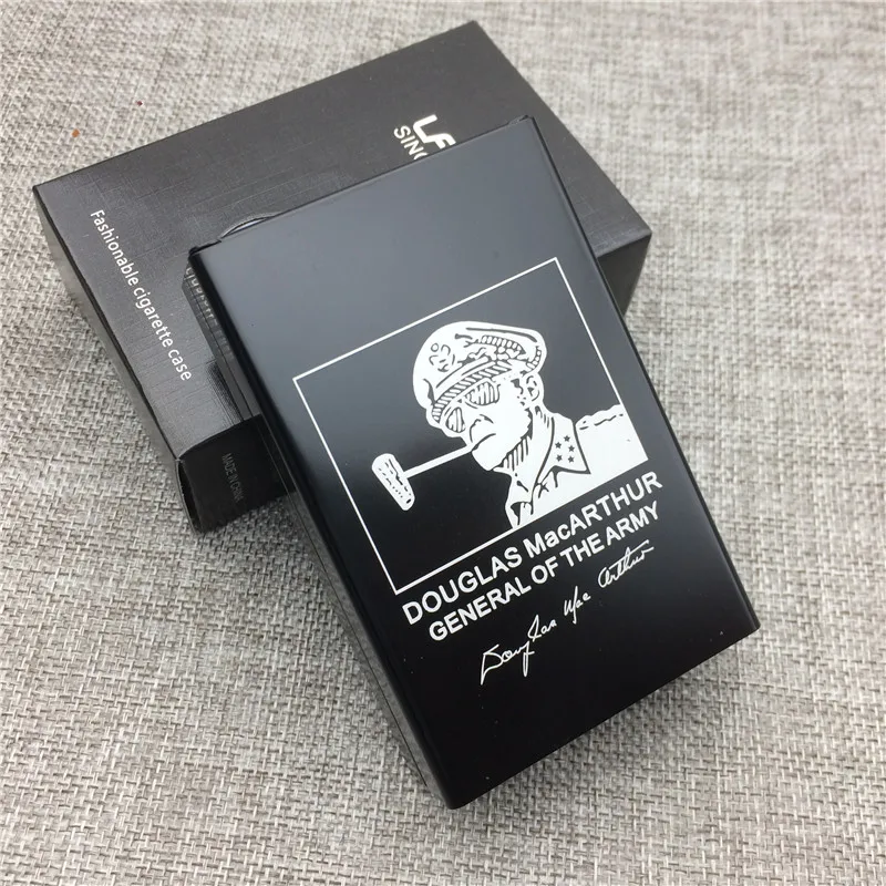 LF049 персонализированный Чехол для красивой сигареты из алюминиевого сплава с