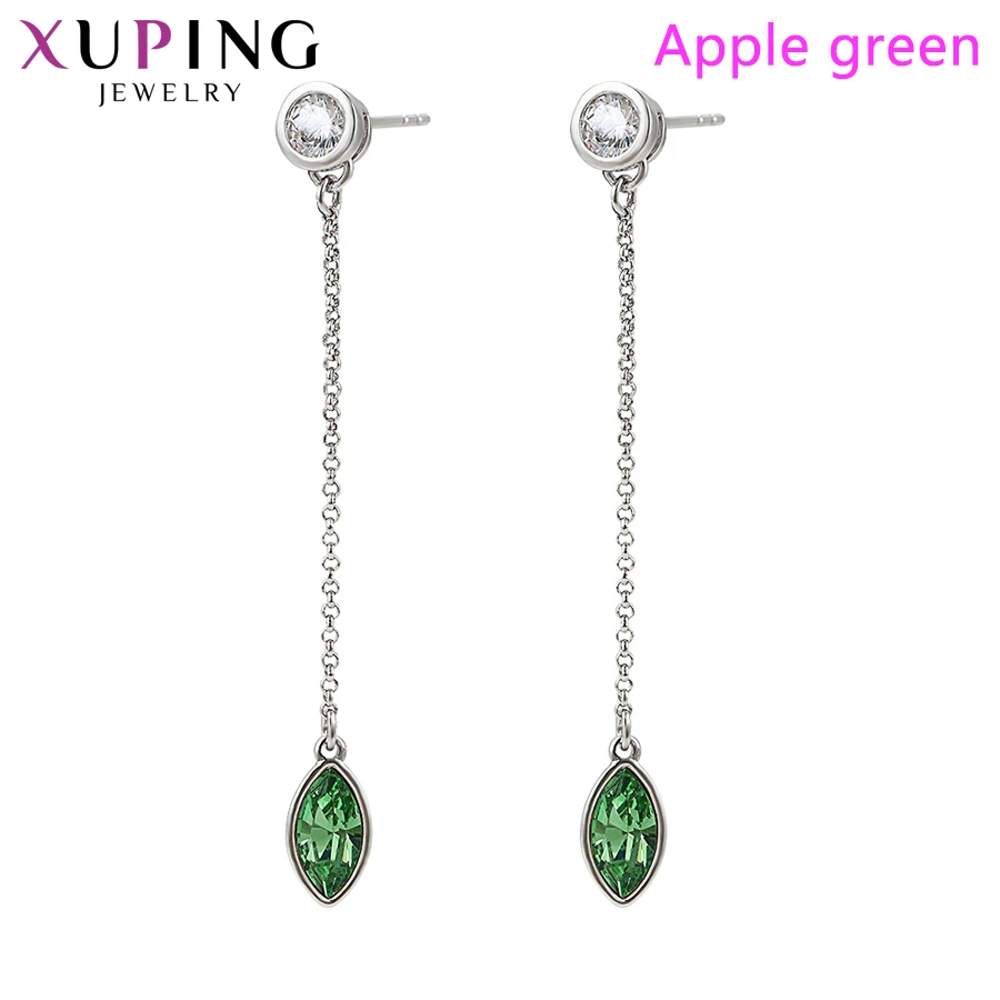 11,11 Xuping повседневные серьги простого дизайна с кристаллами Swarovski модные ювелирные изделия подарки ко дню Святого Валентина дамские S162.1-97634
