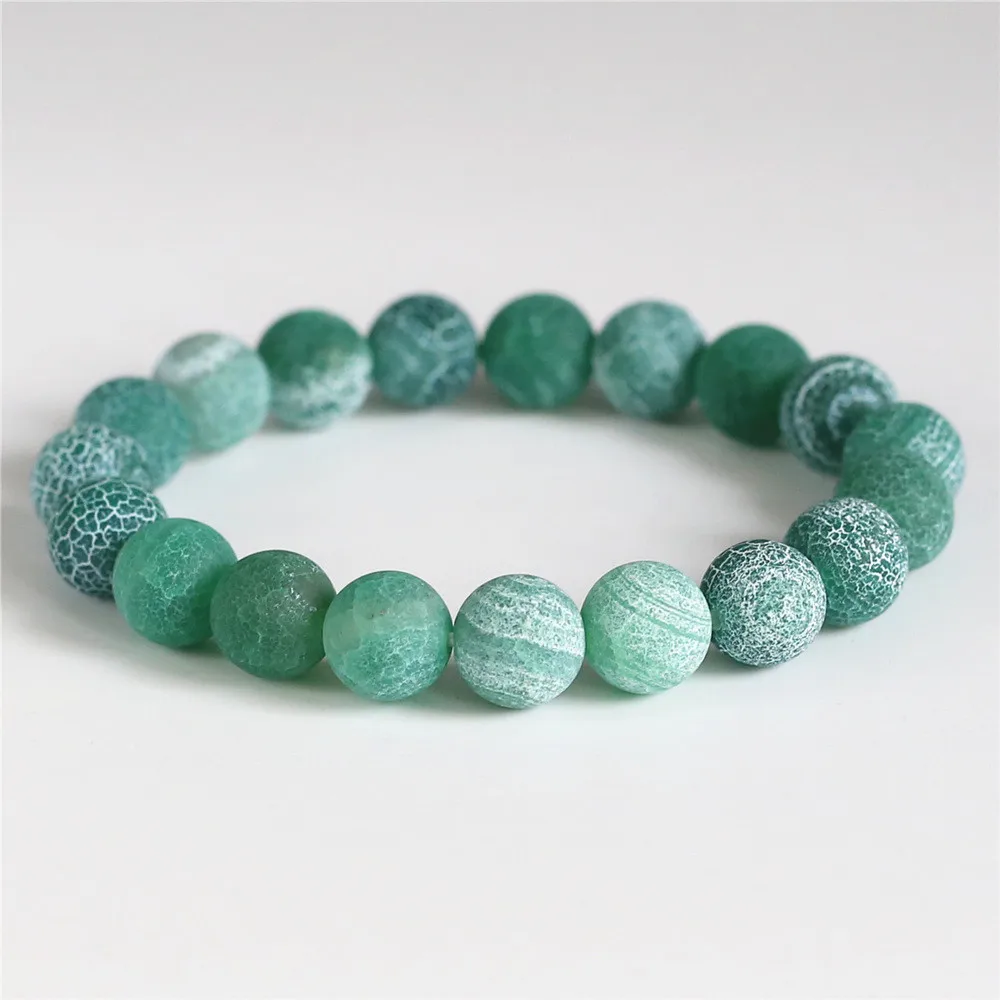 Элегантный розовый черный зеленый 10 мм натуральный вулканический камень Бусины