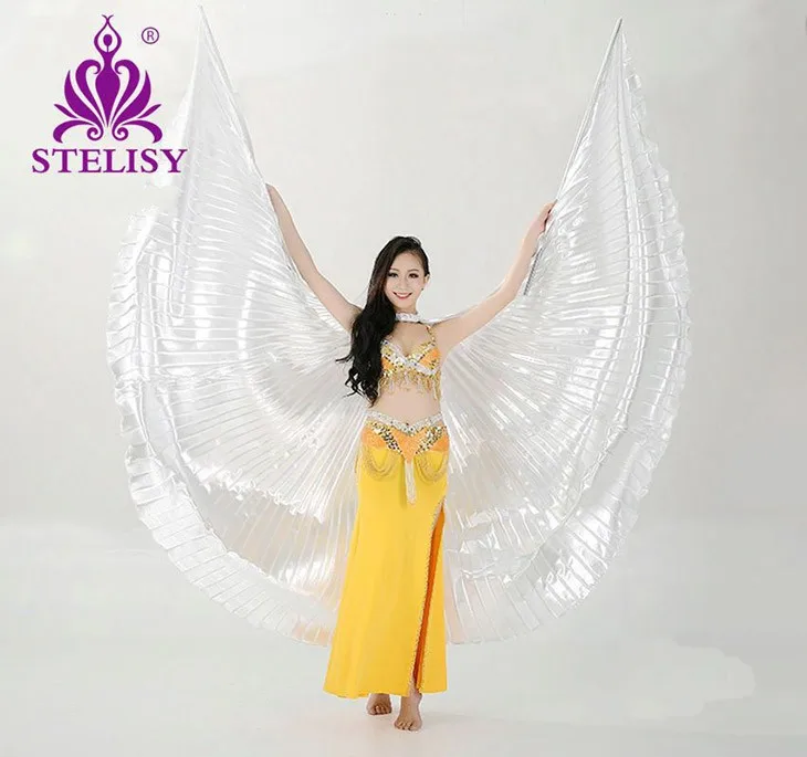 Лидер продаж 2016 женские крылья для танца живота Isis в восточном стиле новые без