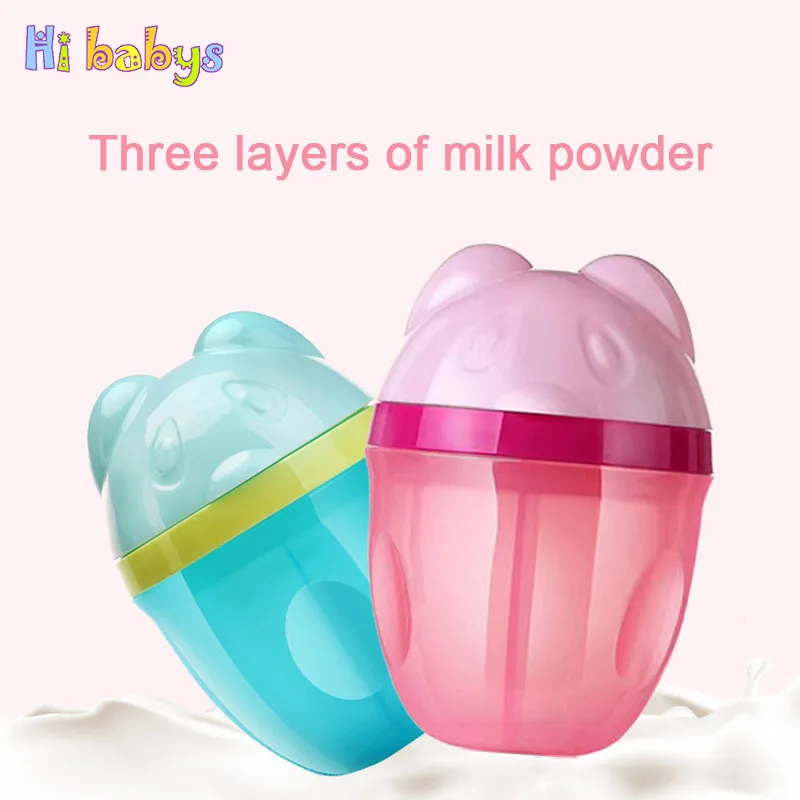 Вращающийся диспенсер для сухого молока контейнер детского питания мультяшная