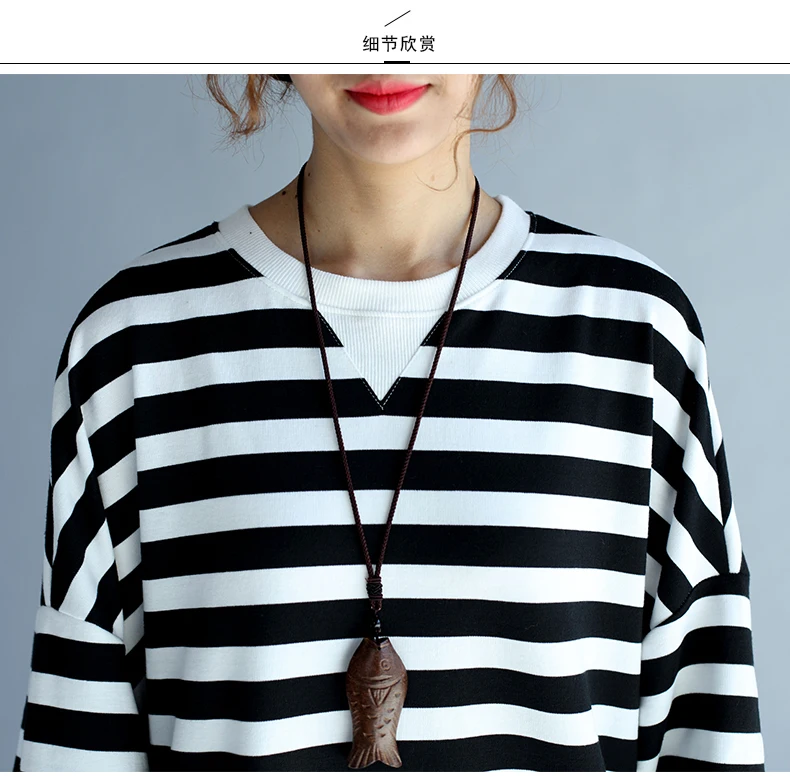 Clobee, XXXL, 4XL, 5XL размера плюс, Женская свободная Полосатая туника, осень, новинка, пэчворк, хлопок, верх размера d, рукав летучая мышь, harajuku, футболка