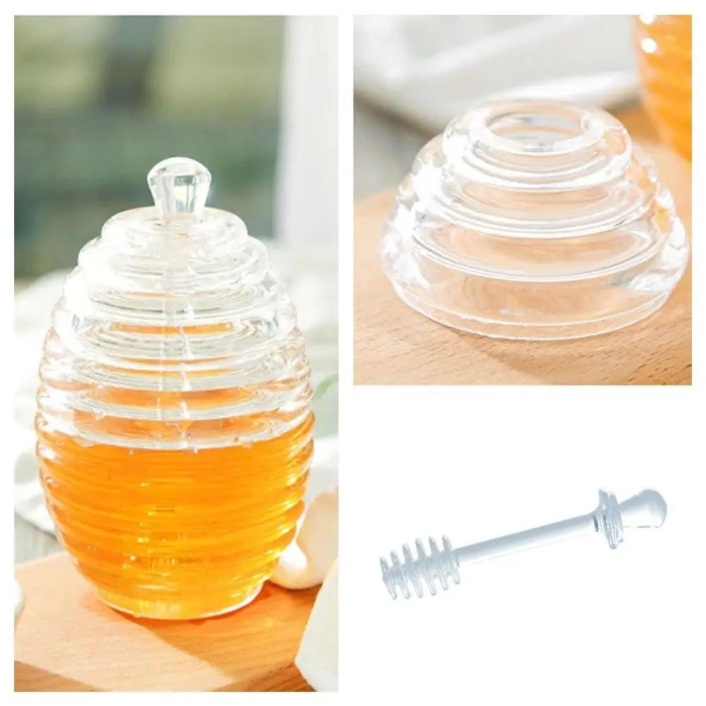 Медовая банка 265 мл ясный улей Джем мед горшок с капельницей и крышкой 9