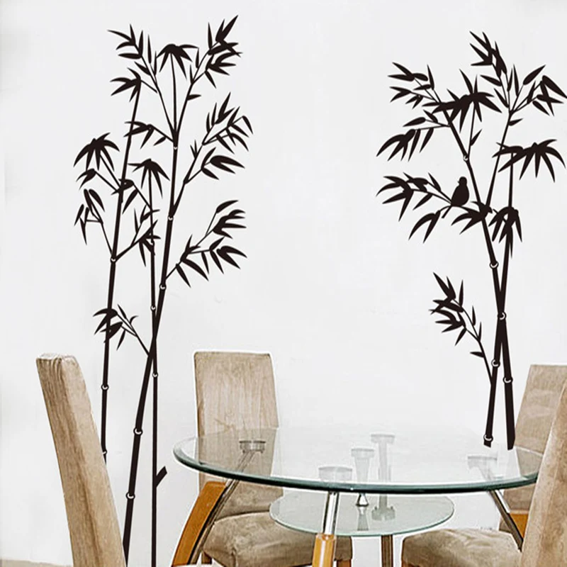 Бесплатная доставка большой съемный фон для гостиной спальни телевизора черная