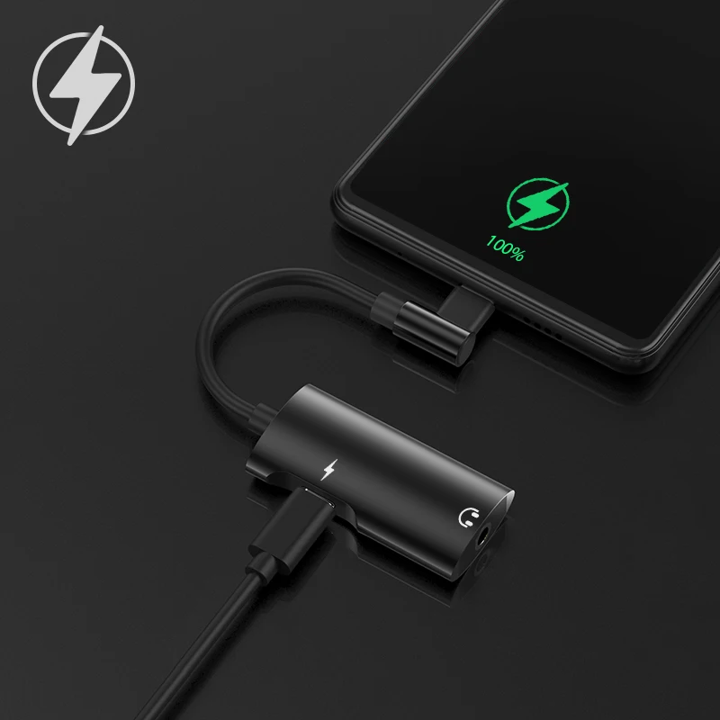 ANBES Тип C Aux аудио кабель адаптер usb до 3 5 мм разъем для наушников 2 в 1 переходник