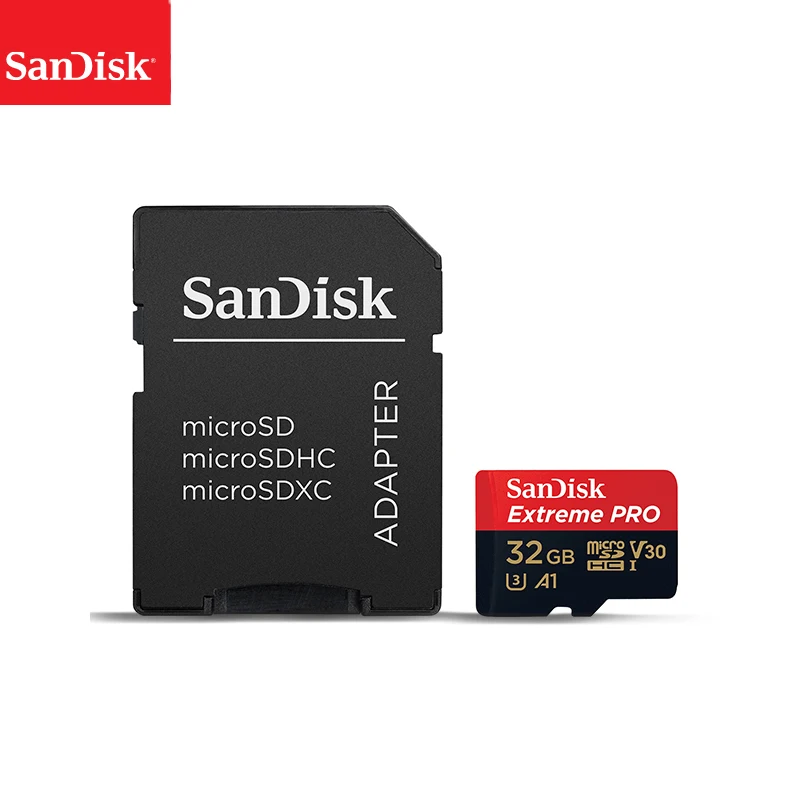 Карта памяти Sandisk Extreme Pro оригинальная карта Micro SD до 170 МБ/с./с A2 V30 U3 64 ГБ 128 256 TF с