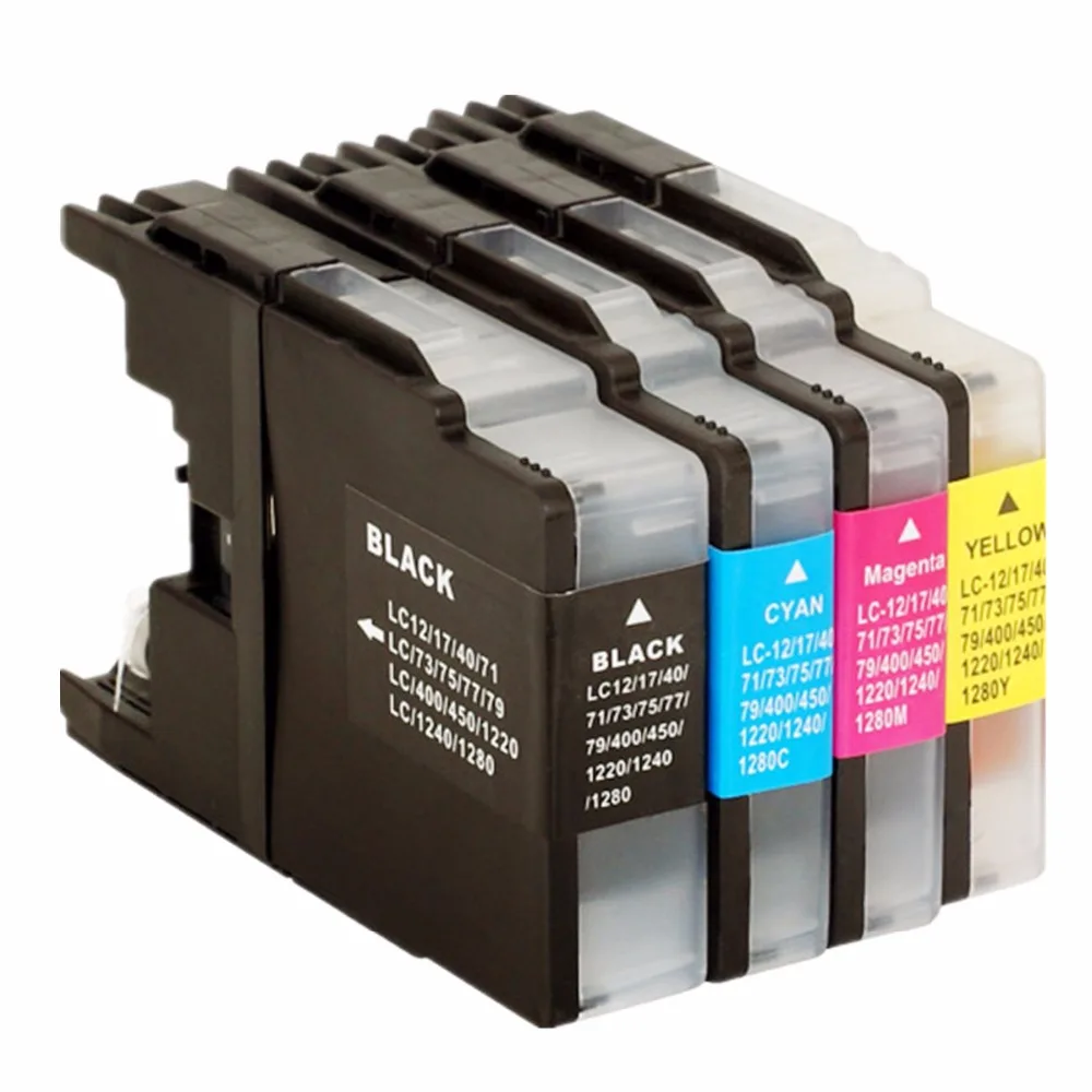 Замена LC12 LC40 LC71 LC73 LC75 LC400 чернильные картриджи MFC J280W J425W фосфат монокальция J525N J540N