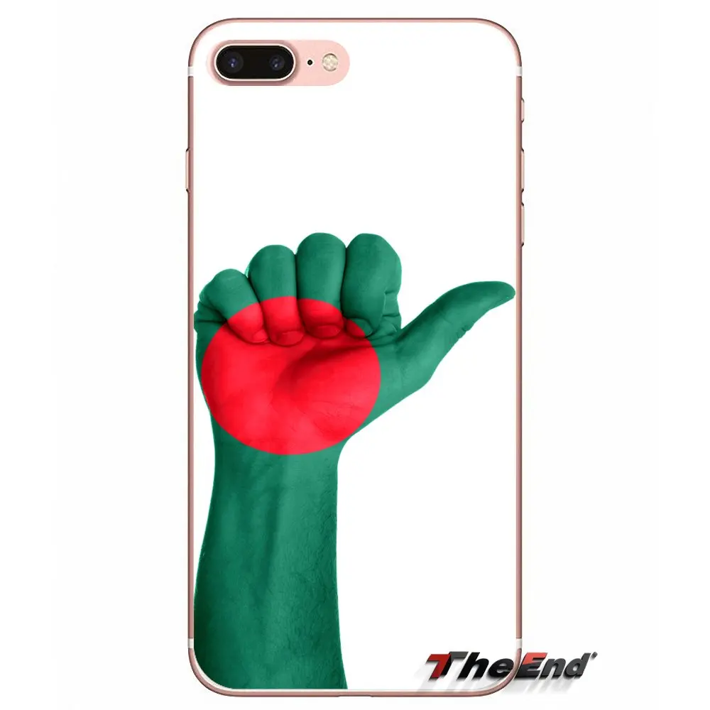 Для iPhone X 4 4S 5 5S 5C SE 6 6S 7 8 Plus Samsung Galaxy J1 J3 J5 J7 A3 A5 2016 2017 BD Бангладеш флаг баннер чехол|case