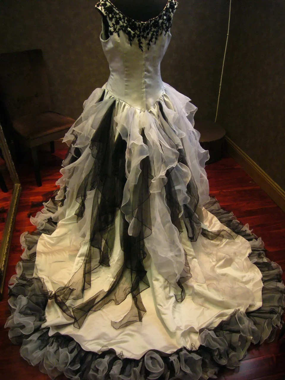 Урожай Викторианской Свадебное Платье Церковь Готический Dress1950's Свадебные