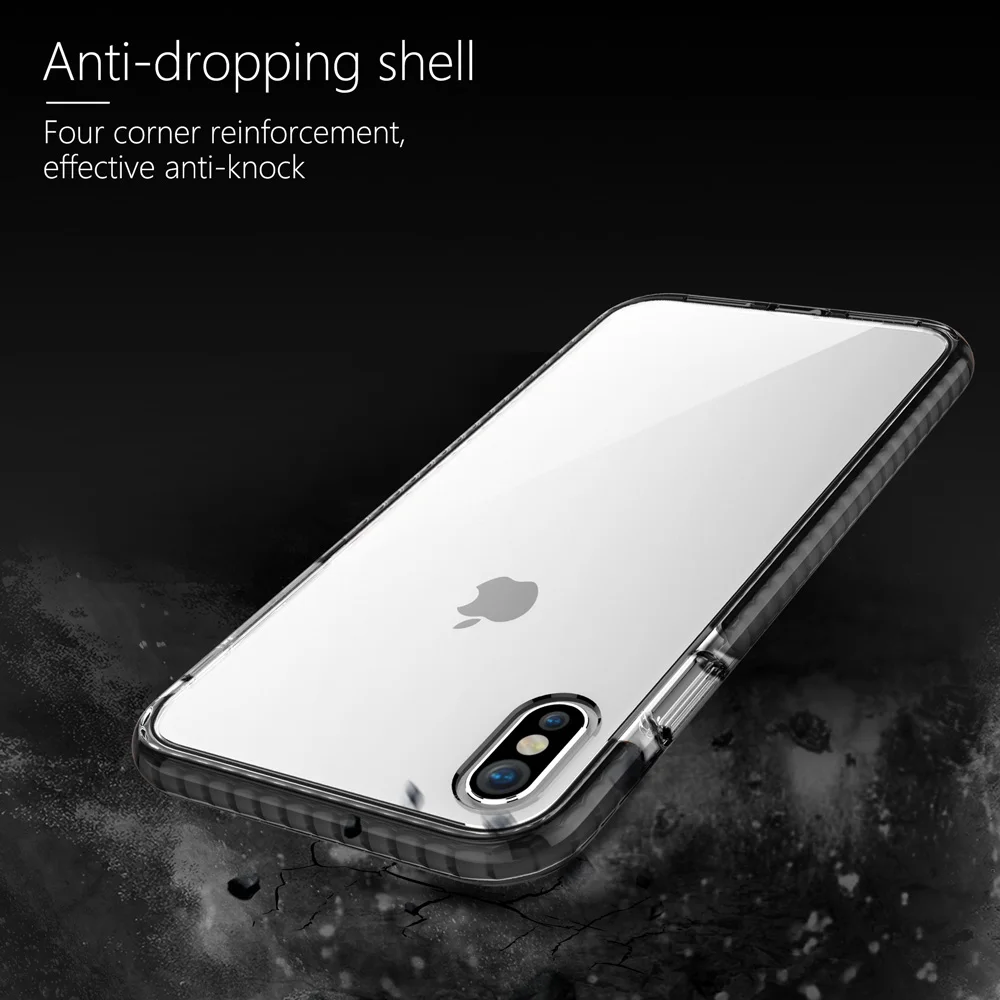 Чехлы WOWCASE для iPhone Xr, ударопрочные, гибридные, прозрачные, с воздушным пузырьком, из силикона TPE, с задней крышкой, для X Xs Max, чехол Coque