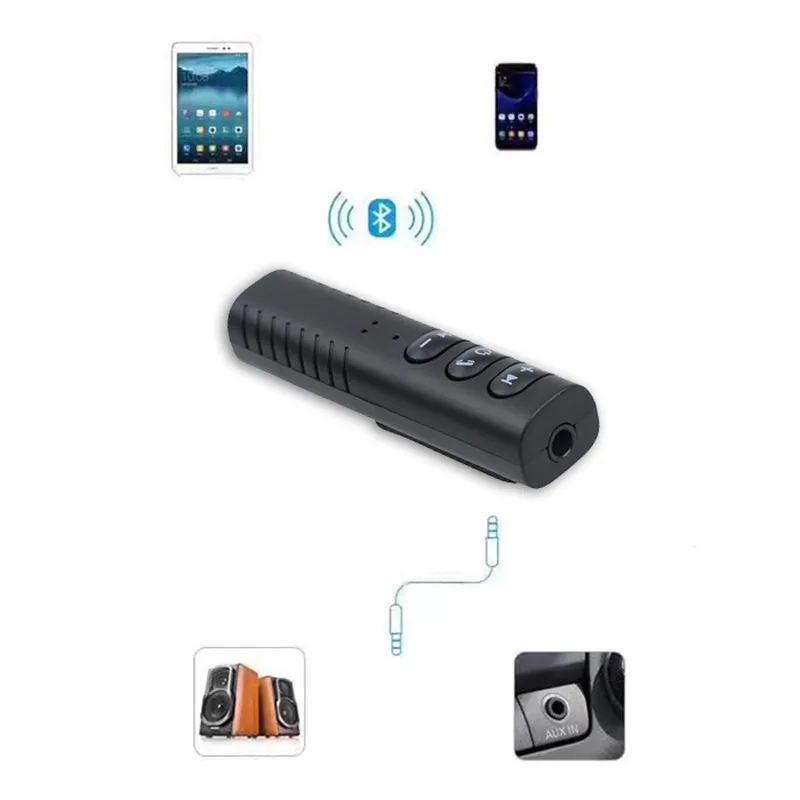 

Bluetooth Aux Mini аудио приемник Bluetooth 3,5 мм, автомобильный комплект громкой связи Bluetooth MP3 музыкальный адаптер Aux Bluetooth