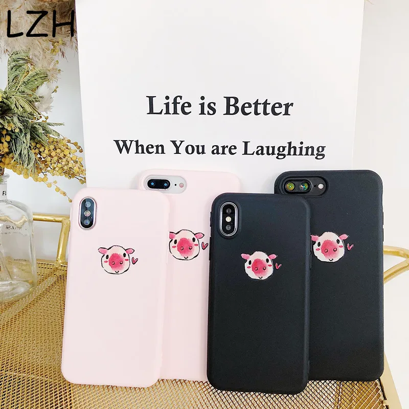 Простой рельефный мягкий чехол из ТПУ для Apple iPhone XS Max XR X 6S 7 8 Plus |