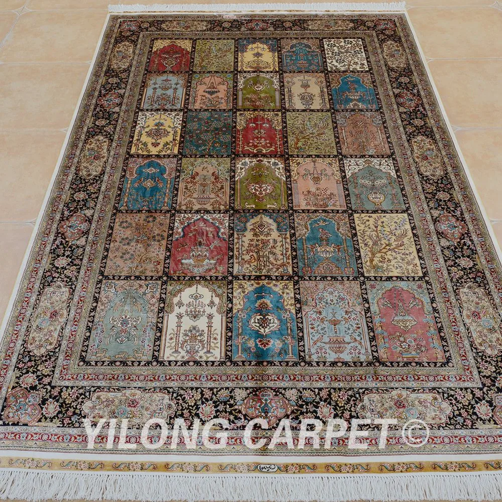 Yilong 6 'x 9' кашмирские всесезонные ковры ручной работы выгодный персидский