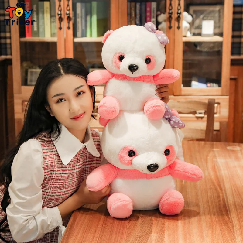 Панда плюшевая кавайная игрушка тройник чучела животных кукла для малышей детей